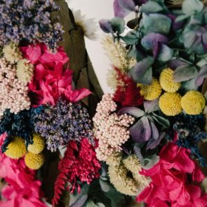 Letra flor preservada