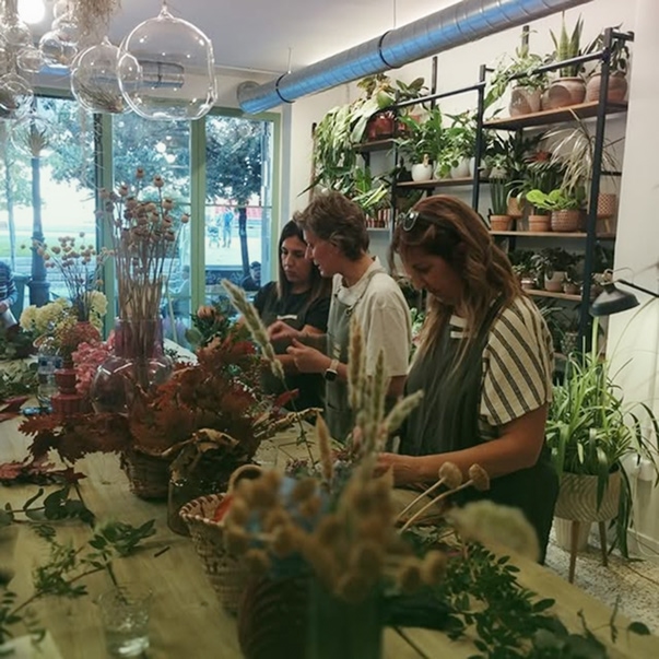 Taller Corona Otoñal La Floristería Valladolid